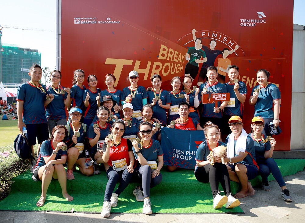 Hơn 200 khách hàng và nhân viên TP tham gia giải chạy Techcombank marathon lần 4